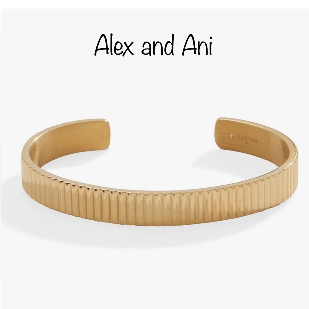 NWT Alex and Ani Textured Cuff Bracelet